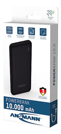 ANSMANN Powerbank 10 000mah USB-C med 3 års garanti
