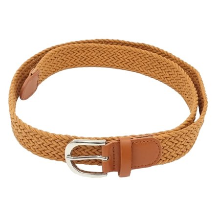 Complement Flätat Bälte I Imitationsläder 3 Cm Brett Skärp Dam Brun M