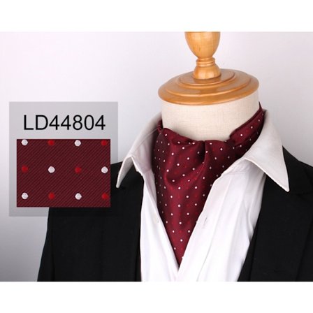 Herrar Ascot Cravat Slips Paisley Jacquard Silke Vävda Blommiga Halsduk