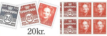 Danmark 1991 - Frimærkehæfte 20 kr. AFA 6 - Postfrisk
