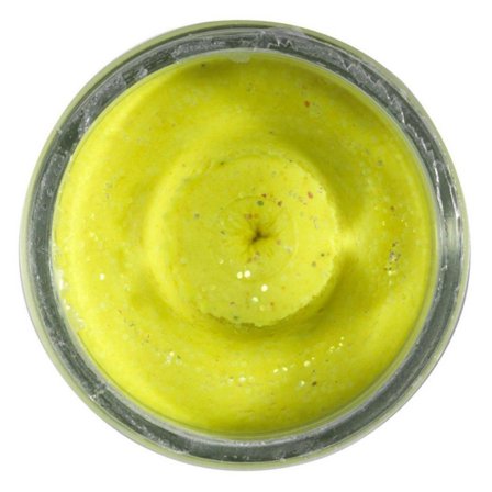 Berkley Powerbait Natural Glitter Trout Dough - Cheese Light Green Gli
