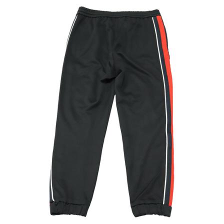 Gucci Vintage, Gucci Black Cropped Joggers with Web Detail in Black Polyester Zwart, Dames, Maat:L