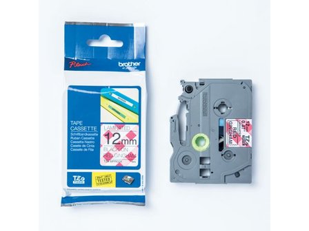 Brother Tape TZEMPRG31 12mm svart på röd - Lyreco - Kontorsmaskiner - Märkmaskiner och tape - Tape - Brother TZ