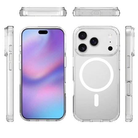 iPhone 17 PRO MAX Cover - Magsafe Transparent Cover