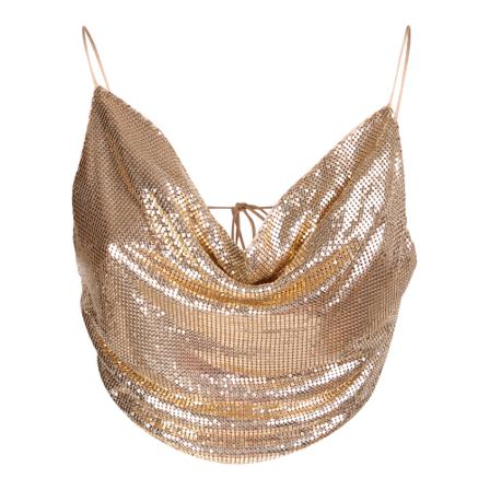 Alice + Olivia Sheena draped top Gul, Dame