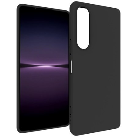 SKALO Sony Xperia 1 V Mattamusta erittäin ohut TPU-suojakuori