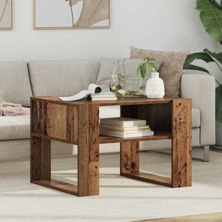 Kaffeebord Gammalt trä 66 x 53 x 45 cm Konstruerat trä