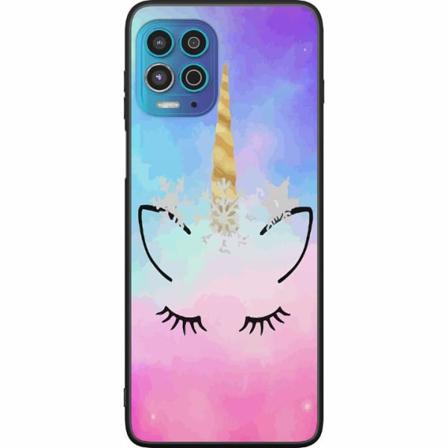 Motorola Moto G100 Svart Skal Unicorn Enhörning