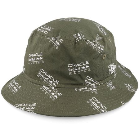 New Era - Motor Grön bucket Hatt - Red Bull Racing F1 23 Seasonal All Over Print November Green Bucket @ Hatstore