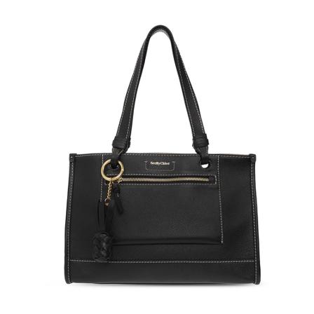 See by Chloé, Cecilya Shopper Bag Czarny, Kobieta, Rozmiar: ONE Size