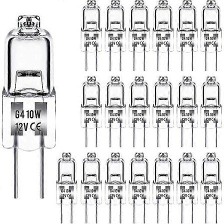 G4 Halogenlampa 10W 12V - Varmvit - 20-pack - Perfet 10W_MGF