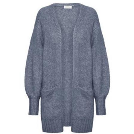 Kaffe Vest , Blauw , Dames , Maat: S Vesten