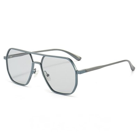 Et par køresolbriller Ultralette rektangulære polariserede solbriller UV400 beskyttelse (blå stel misfarvning)