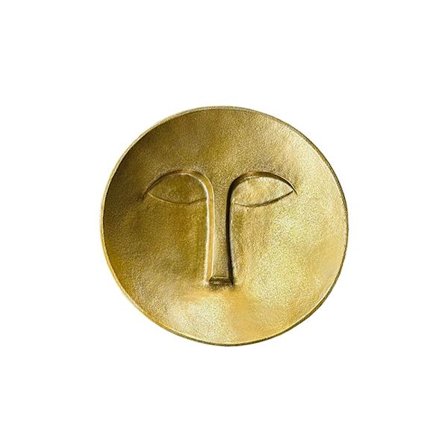 Seinäkoriste, 38x38x8cm, Kultainen alumiini