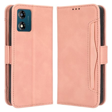 Moderni Nahkalaukku For Motorola Moto E13 - Pinkki