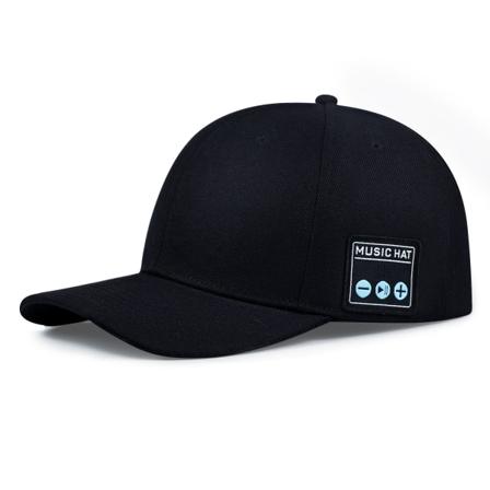 Bluetooth 5.0 binaural stereo trådlös cap för musiksamtal utomhussport cap YX2 Svart