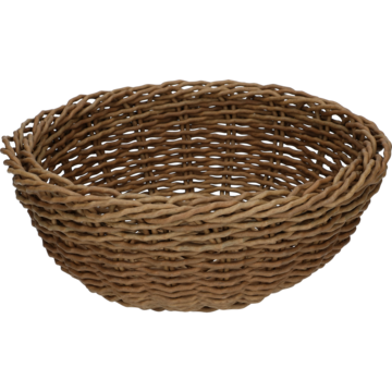 FLETTET KURV RUND 23X8CM
