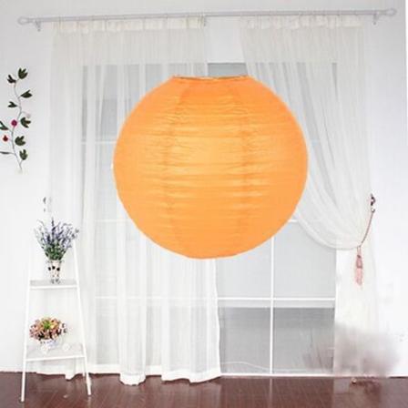 6 stk. runde papirlanterner, hængende lanterner (orange) YIY SMCS.9.27