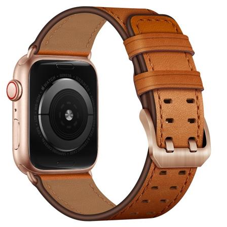 Business nahkaranneke Apple Watch Ultralle 49mm 8 7 45mm 41mm Laadukas ranneke Iwatchille 6 5 4 3 Se 38mm 40mm 42mm 44mm Brown 2 For 42mm 44mm 45mm