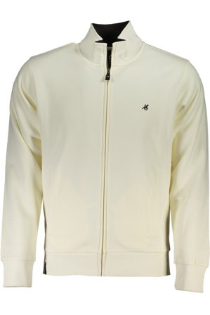 U.s. Grand Polo Felpa Con Zip Uomo Bianco