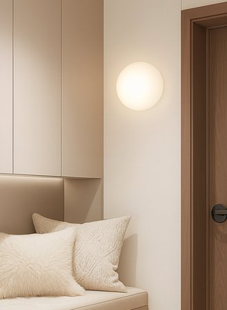 Glo-Ball W vegglampe - hvit