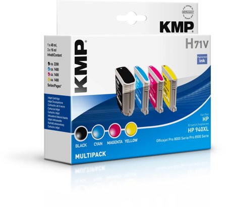 KMP Patrone HP Nr. 940XLVALBP comp. Multipack H71V m. Chip