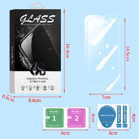 Karkaistu lasinen näytönsuoja iPhoneen (2 kpl) iPhone 16