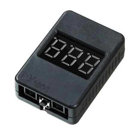 2stk Batteri Spenning Tester Måler Tester Lipo SVART