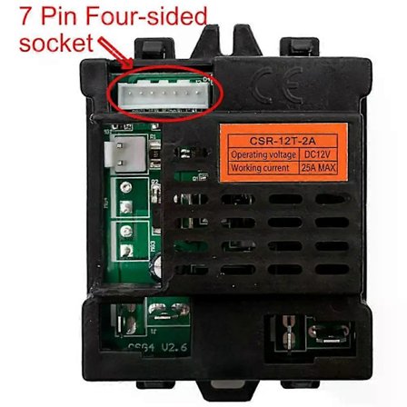 CSR-12T-2A 12V Receiver Kontrolboks Til Børns Elektriske Køretøjer Praktisk Bilværktøj Tilbehør Overlegen Kvalitet [DB]