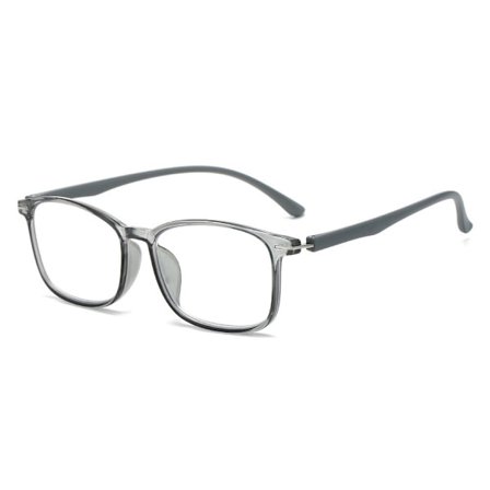 Anti-blåt lys læsebriller Firkantede briller GRÅ STYRKE