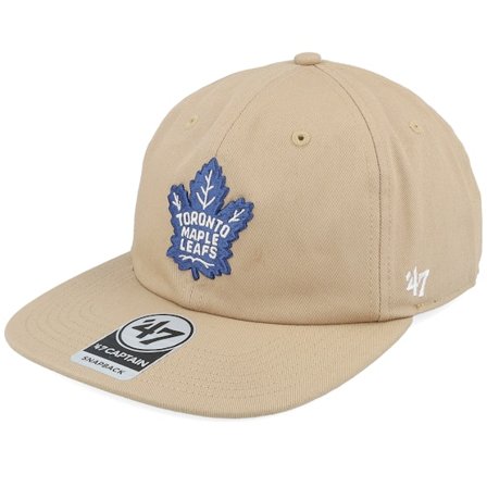 47 Brand - NHL Beige snapback Cap - Toronto Maple Leafs Linscott Captain Rl Khaki Snapback @ Hatstore