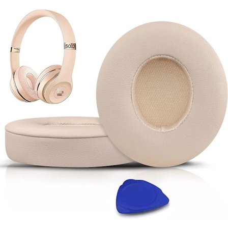 Earpads-tyynyt Beats Solo 2- ja Solo 3 -langattomille kuulokkeille, pehmeää proteiininahasta