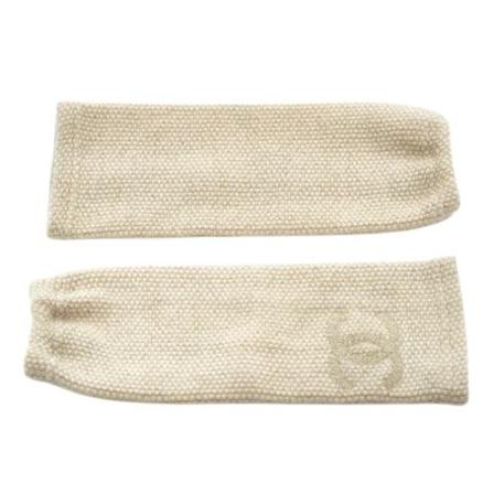 Chanel Vintage, Pre-owned Fabric gloves Beige, Dames, Maat:ONE Size