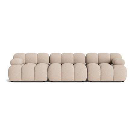 Puffy 3 personers sofa - Montreal Beige - 285x95x64 - Sofa Lænestol, 3 personers sofa