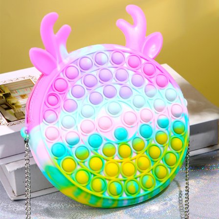 Leke/Sensorisk - Skulderveske Multi Color Bright Rainbow