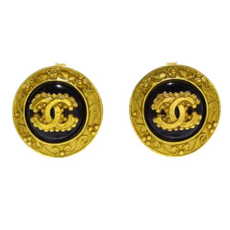 Chanel Vintage Pre-owned Metall rhngen gul, Dam Vintage Smycken, Dam, Storlek: ONE SIZE