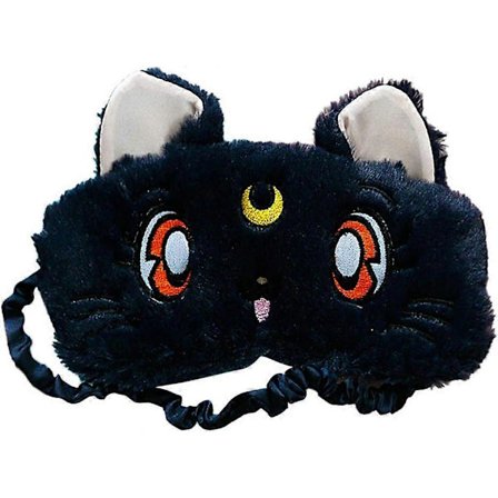 Søvnmaske Sød Blindfold, Blød og Fluffy Søvnmaske, Sailor Moon, Tegneserie Øjenmaske til Sovende Rejser