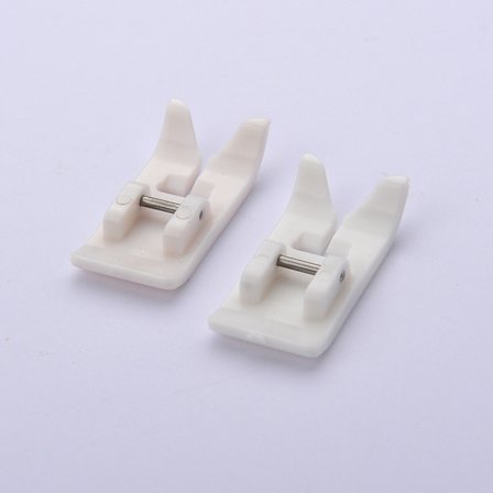 2 stk Non-Stick Teflon Presser Foot for Sewing Machine Snap-On System for Singer, Janome, Brother, Toyota Elna.