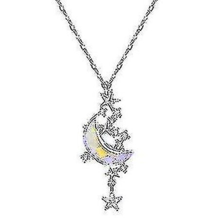Kvinnenes Halskjede Måne Stjerner Rhinestones Smykker Enkelt Delikat Henge Smykker Gaver 1stk