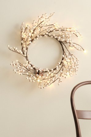 Jotex - CORDELIA krans LED Hvit - Kjøp Dekorativ belysning hos Jotex