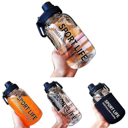 Utomhusvattenflaska 1000ml Stor kapacitet Sportvattenflaska Gym Dricksvattenflaska Camping Cup