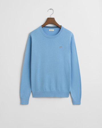 GANT Teenager Classic Baumwoll Rundhalspullover (134/140) Blau