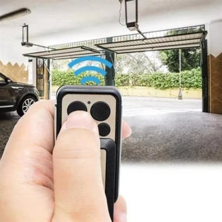 Fjernbetjening med rullende kode til Avidsen-garageporte 433,92 MHz