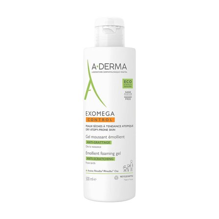 A-DERMA Exomega Control Anti-Scratching Foaming Gel 500 ml, Skincare, Skincare Til Børn, Babysalve