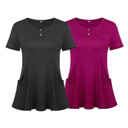 Stilren Skön Topp Tunika I Flera Färger S - Xl Cerise S