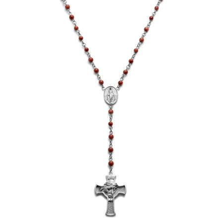 Varietas | Rosario in acciaio chirurgico e pietra di sabbia dorata per uomini - Rosari