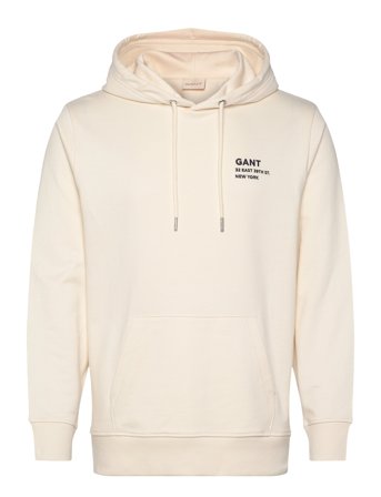 GANT Small Graphic Sweat Hoodie - Cream - L