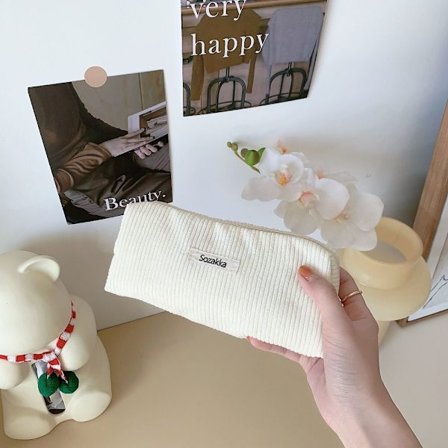 Makeup Håndtasker Organizer Pung Etui HVID