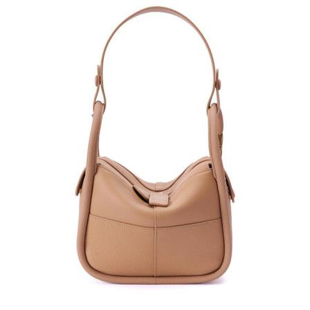 Damer Kvinnor Läderhandväska Äkta Läder Doctor Crossbody Sh Cold Brown