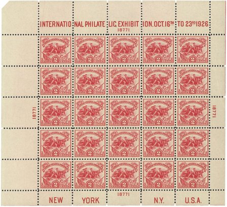 USA 1926 - Scott. 630SS - Miniark - Postfrisk